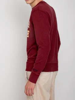 Burgunderrotes Sweatshirt mit St. Barth College-Aufdruck