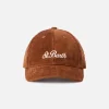 Camel Cord Baseball Cap mit aufgesticktem Logo
