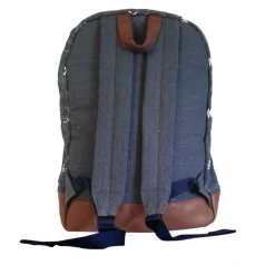 Canvas-Rucksack „Cody“ mit Mikro-Totenkopf-Print