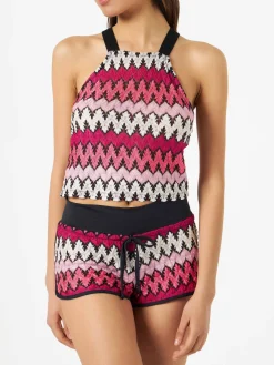 Chevron-Top für Damen