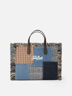 Colette – Handtasche aus Denim und Wolle mit Logo-Stickerei