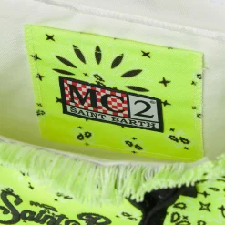 Colette – Handtasche in Neongelb mit Bandana-Aufdruck