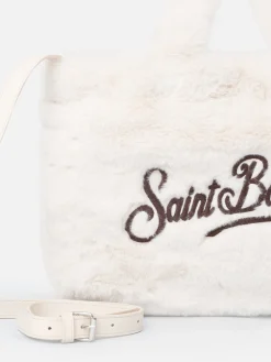 Colette – Weiche, pelzige Handtasche mit Animalier-Muster