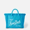 Colette Bluette-Handtasche aus Frottee mit geprägtem Gänseblümchenmuster