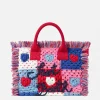 Colette Handtasche mit gehäkelten Herzaufnähern