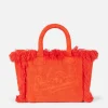 Colette orangefarbene Frottee-Handtasche
