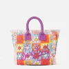 Colette-Canvas-Handtasche mit lächelndem Gänseblümchen-Print