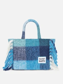 Colette-Deckenhandtasche mit Karodruck