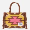 Colette-Deckenhandtasche mit ethnischem Aufdruck