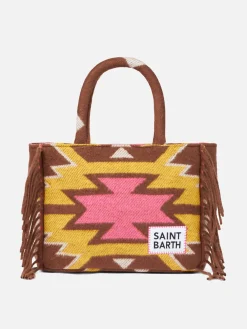 Colette-Deckenhandtasche mit ethnischem Aufdruck