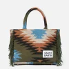 Colette-Deckenhandtasche mit ethnischem Aufdruck