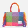 Colette-Deckenhandtasche mit Karodruck