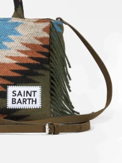 Colette-Deckenhandtasche mit ethnischem Aufdruck