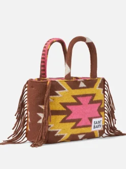 Colette-Deckenhandtasche mit ethnischem Aufdruck