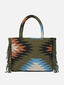 Colette-Deckenhandtasche mit ethnischem Aufdruck