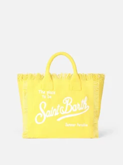 Colette-Handtasche aus gelbem Baumwollcanvas