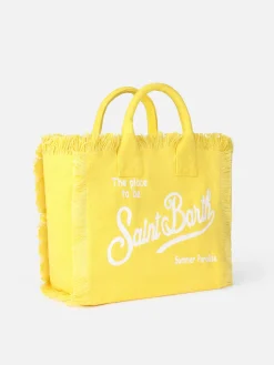 Colette-Handtasche aus gelbem Baumwollcanvas