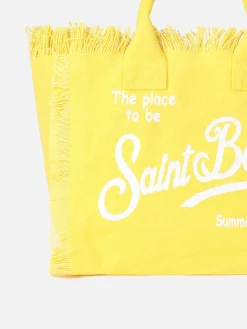 Colette-Handtasche aus gelbem Baumwollcanvas