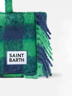 Colette-Handtasche mit grünem Tartan-Print