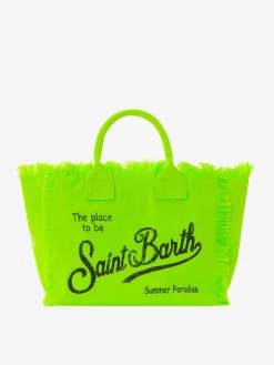 Colette-Tasche aus fluogrünem Baumwollcanvas