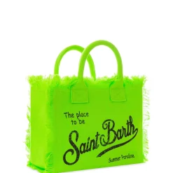 Colette-Tasche aus fluogrünem Baumwollcanvas
