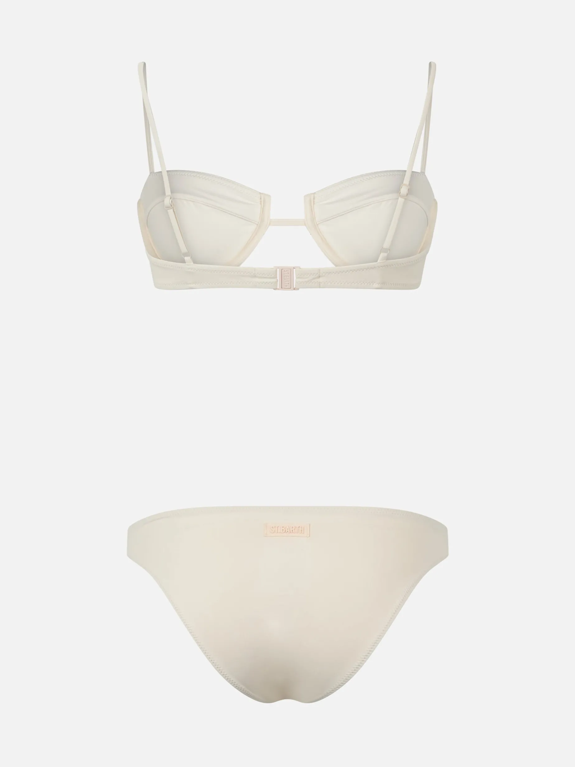 Cremefarbener Bügel-Bralette-Bikini für Damen Salina Lido
