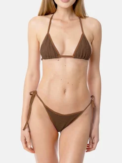 Crinkle-Triangel-Bikini für Damen