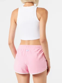 Crop-Tanktop aus Baumwolle mit St. Barth-Stickerei | MELISSA SATTA SONDEREDITION