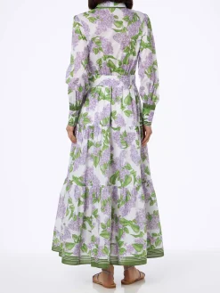 Damen Baumwollkleid Jensen mit Blumendruck
