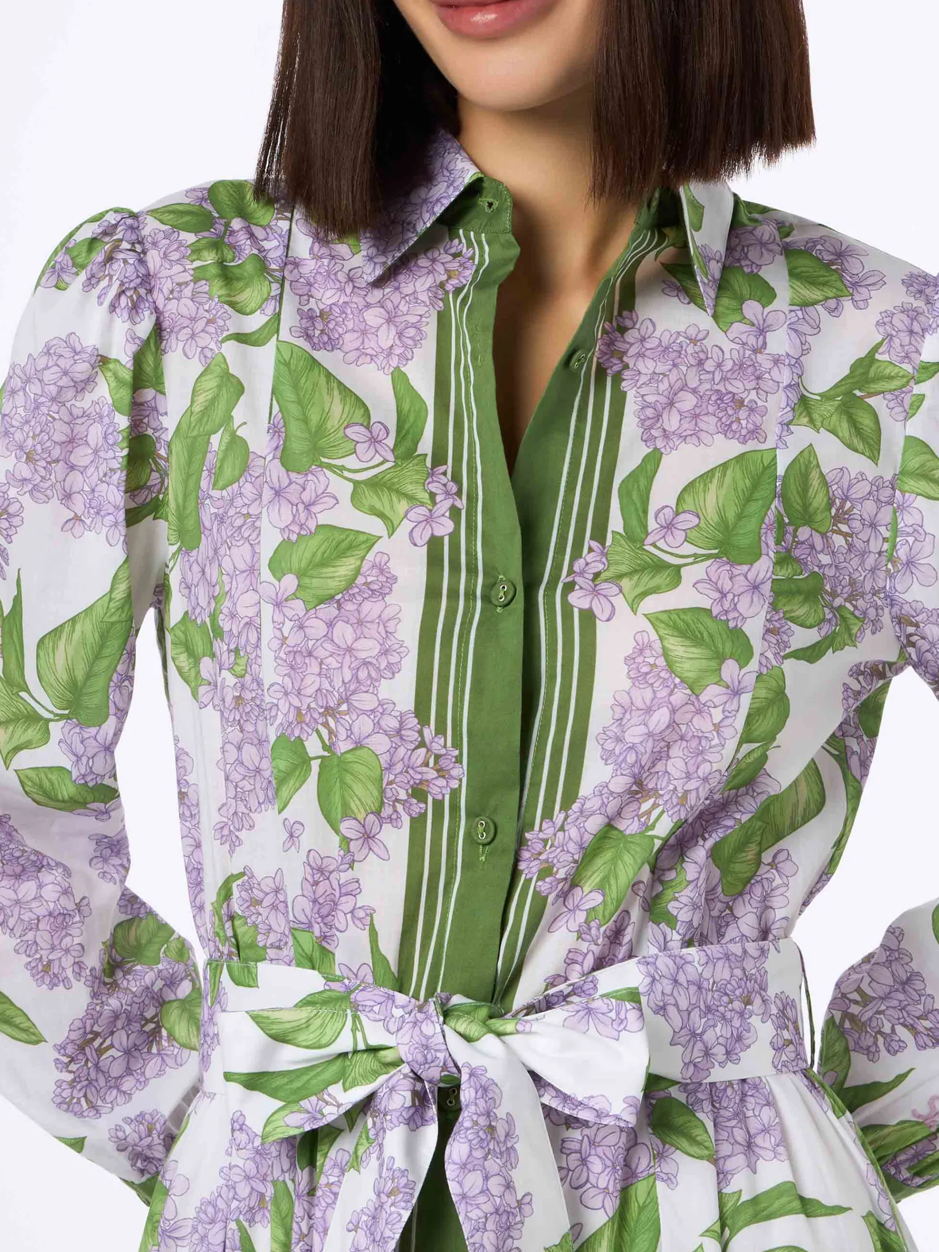 Damen Baumwollkleid Jensen mit Blumendruck
