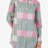 Damen Baumwollshirt Brigitte mit Blumenprint