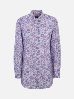 Damen Baumwollshirt Brigitte mit Betsy-Print | HERGESTELLT AUS LIBERTY-STOFF