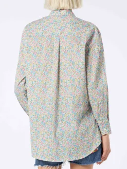 Damen Baumwollshirt Brigitte mit Emma & Georgina-Aufdruck | HERGESTELLT AUS LIBERTY-STOFF