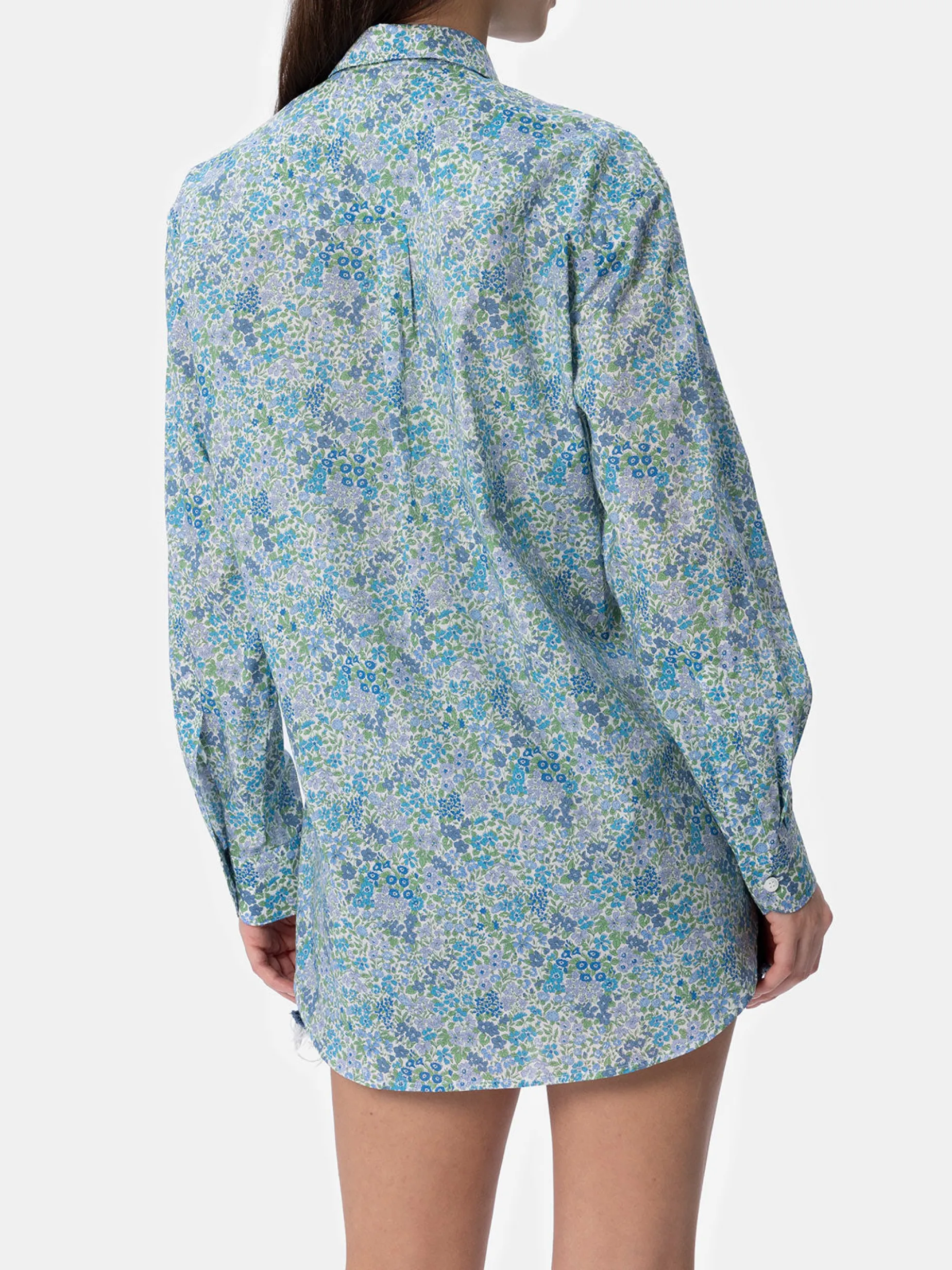 Damen Baumwollshirt Brigitte mit Joanna Luise-Print | HERGESTELLT AUS LIBERTY-STOFF
