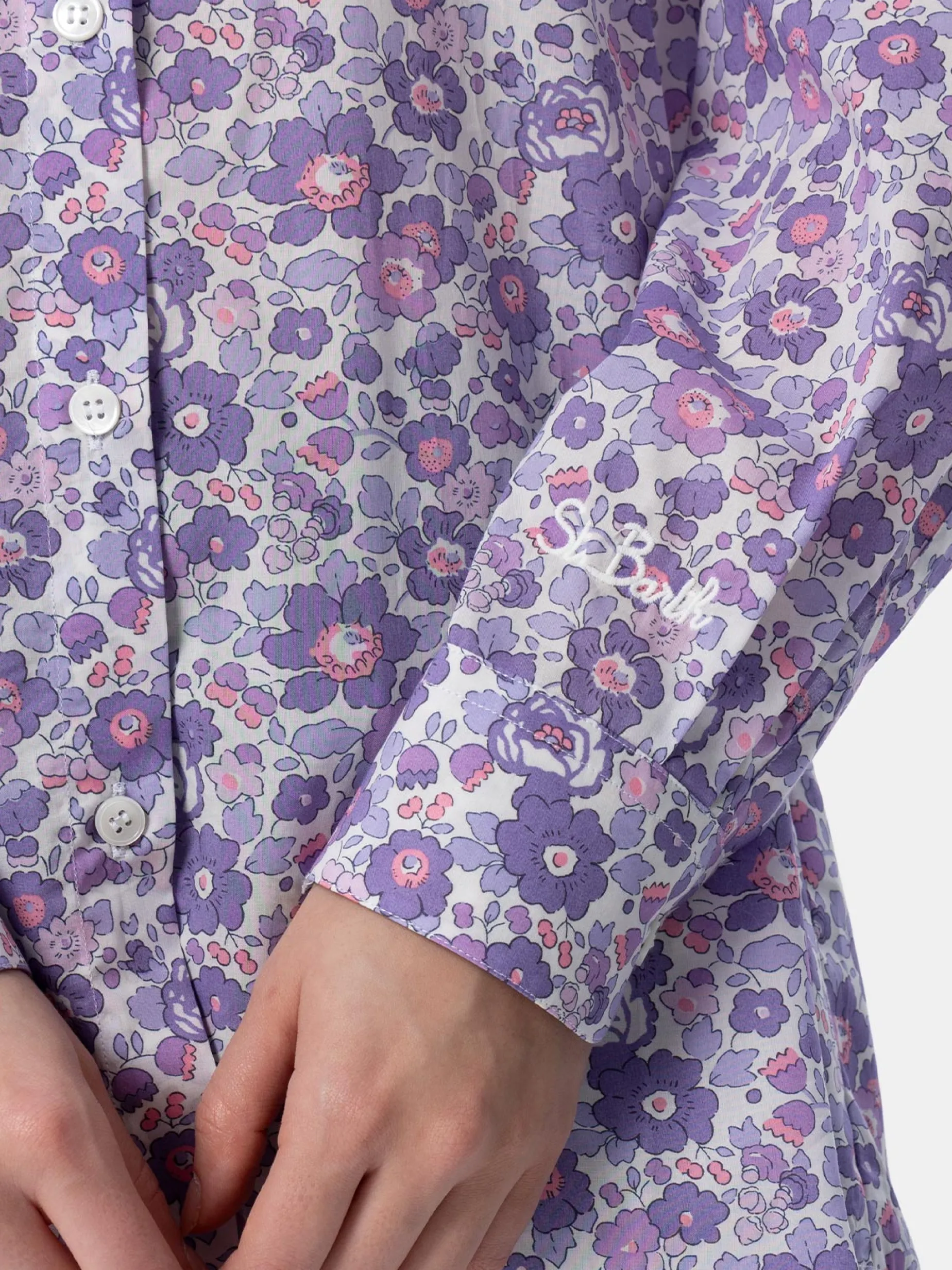 Damen Baumwollshirt Brigitte mit Betsy-Print | HERGESTELLT AUS LIBERTY-STOFF