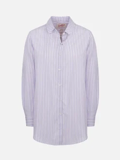 Damen Baumwollshirt Brigitte mit Streifenprint