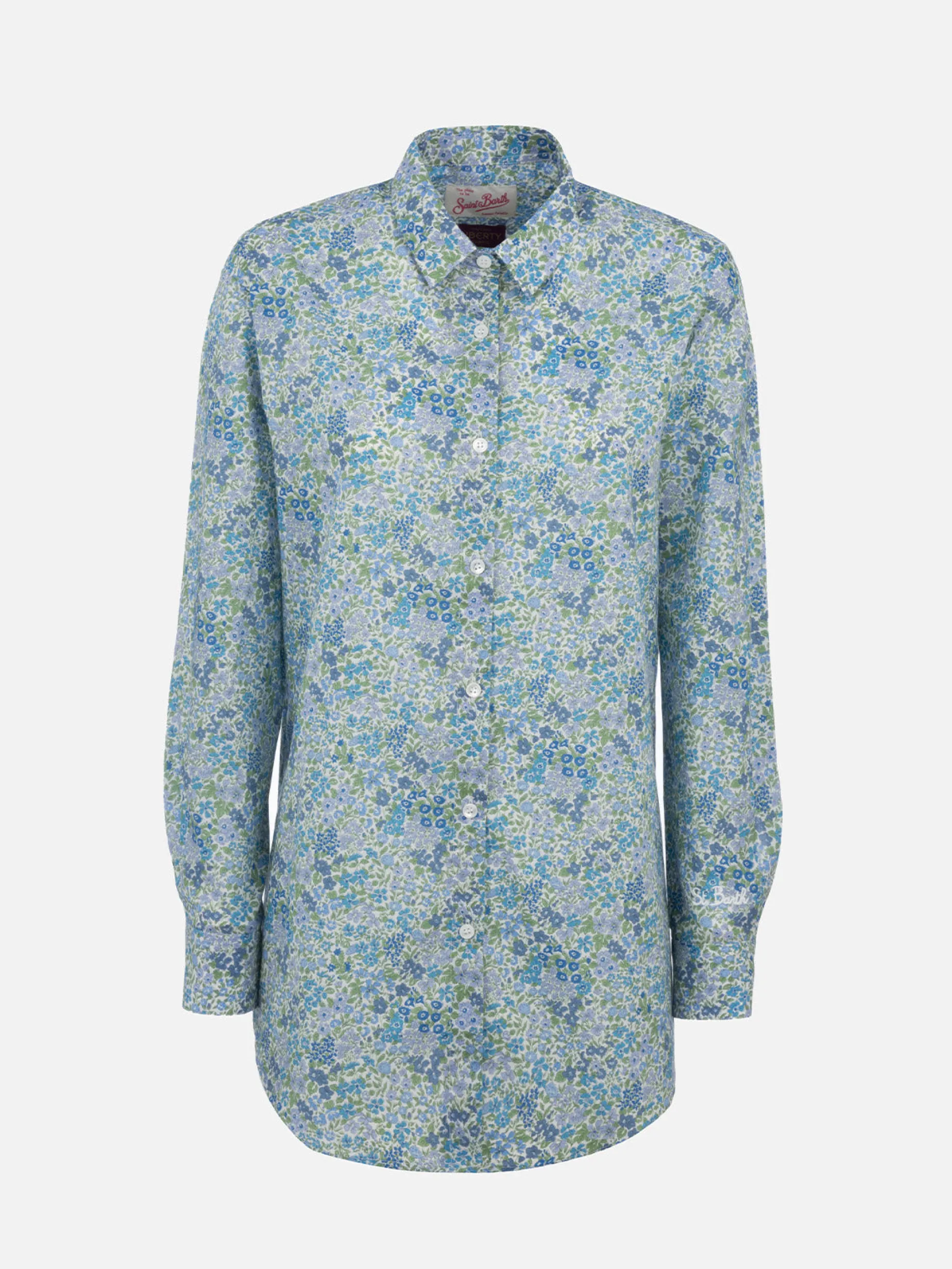 Damen Baumwollshirt Brigitte mit Joanna Luise-Print | HERGESTELLT AUS LIBERTY-STOFF