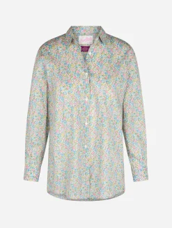 Damen Baumwollshirt Brigitte mit Emma & Georgina-Aufdruck | HERGESTELLT AUS LIBERTY-STOFF