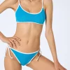 Damen Frottee-Bralette-Bikini Judy Virgo mit Paspelierung