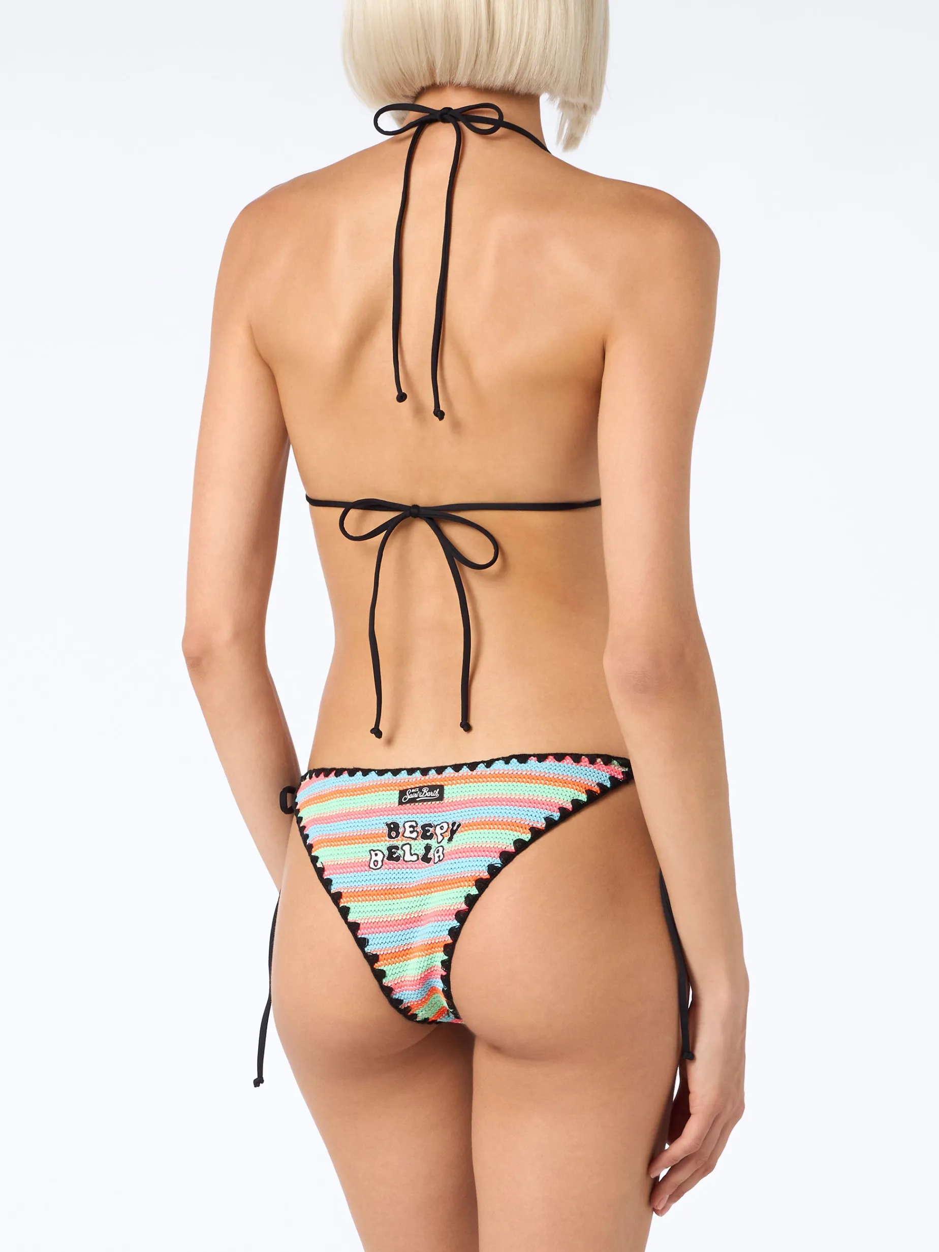 Damen Häkel Triangel Bikini Maleah mit Patches | BEEPY BELLA SPECIAL EDITION