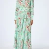 Damen Leinenkleid Marbella mit Blumenprint
