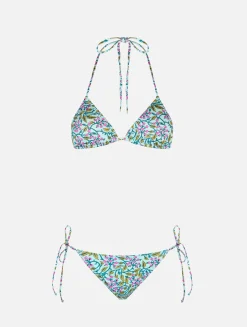 Damen radikaler Blumen-Triangel-Bikini Leah Marielle