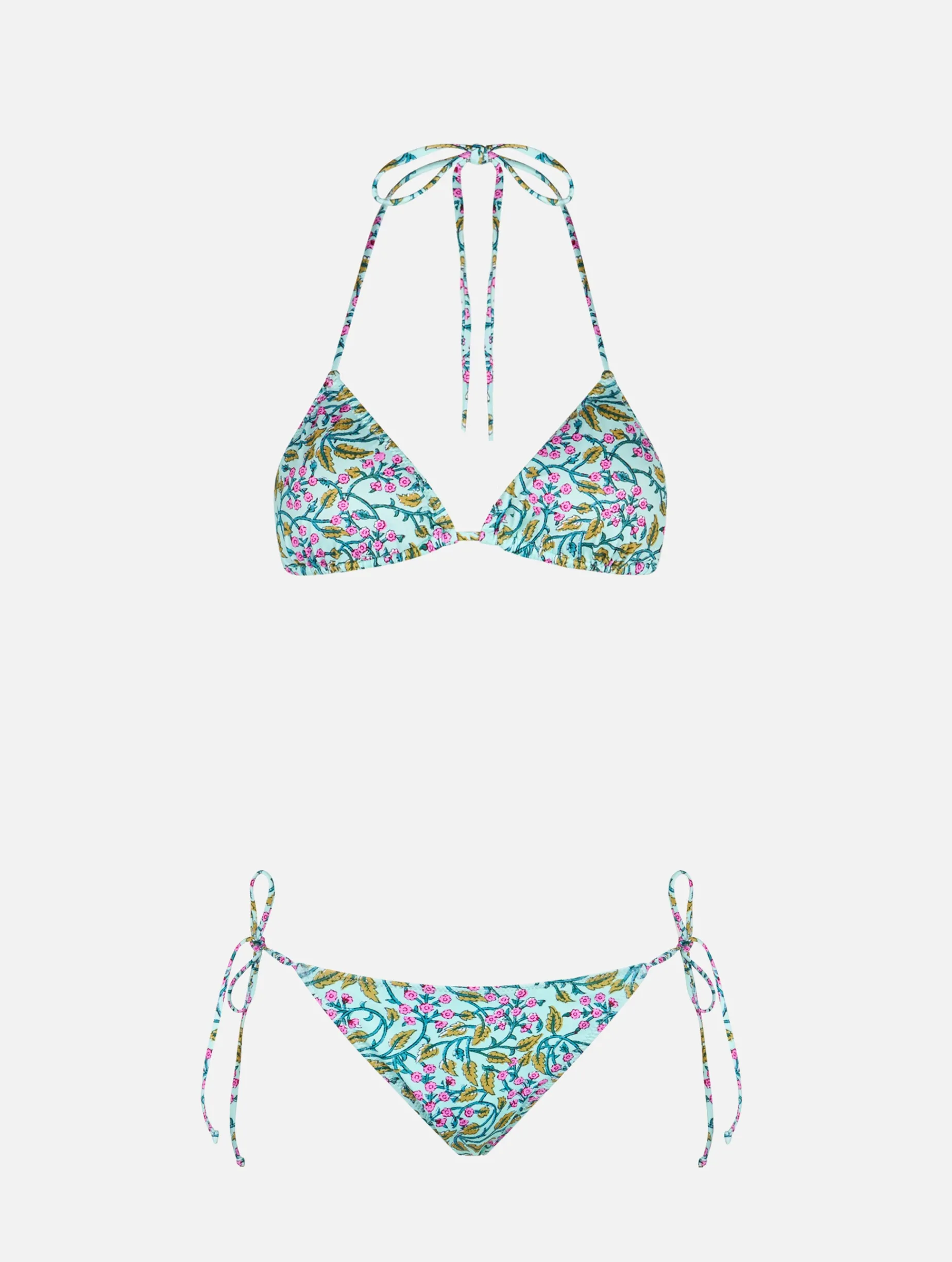 Damen radikaler Blumen-Triangel-Bikini Leah Marielle