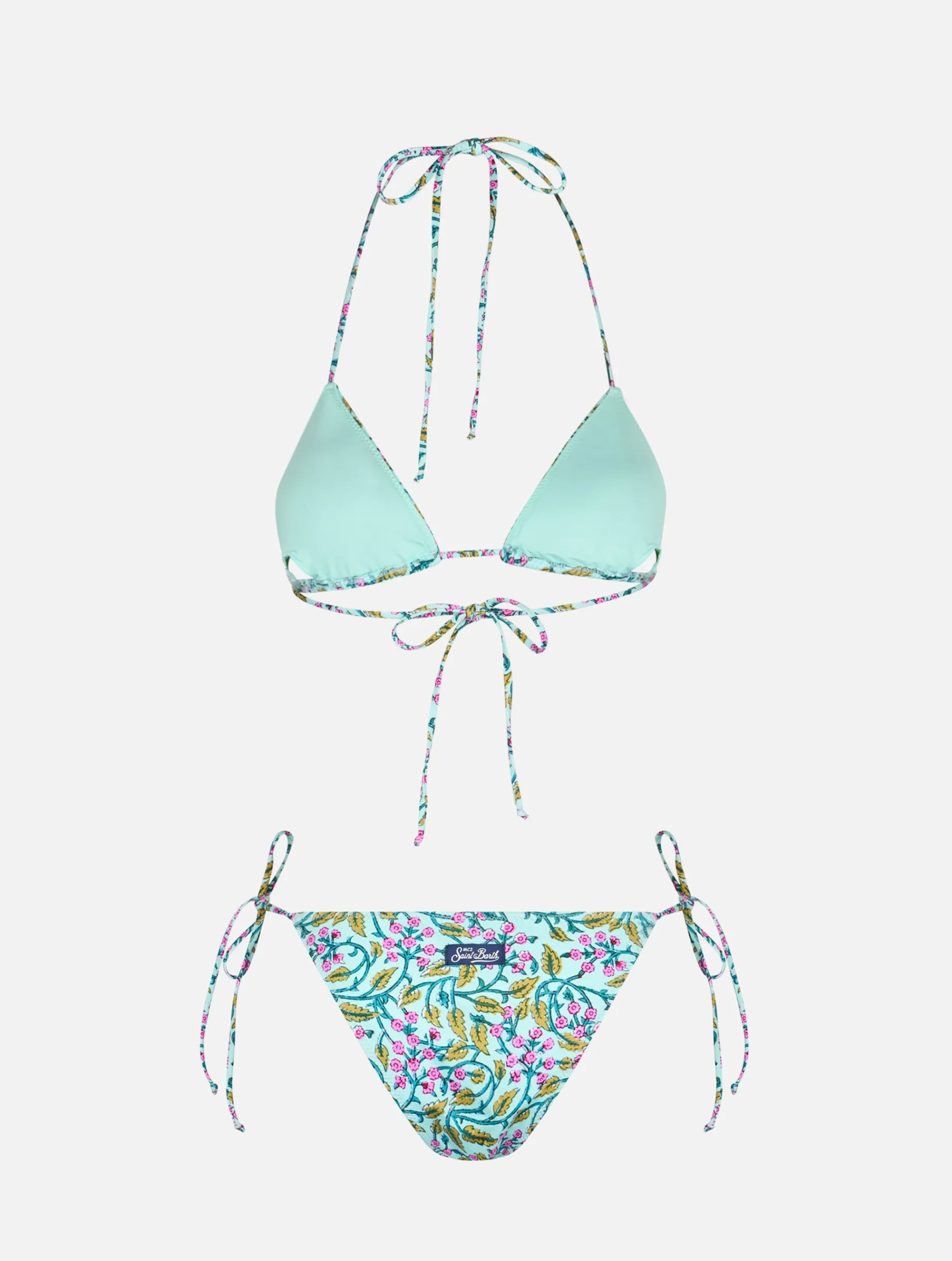 Damen radikaler Blumen-Triangel-Bikini Leah Marielle