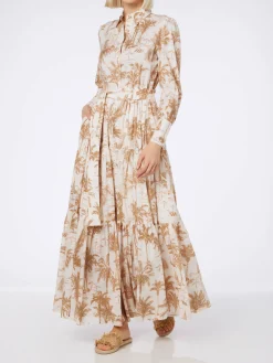 Damen Toile de Jouy Baumwollkleid Jensen