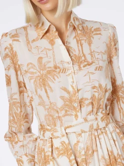Damen Toile de Jouy Baumwollkleid Jensen
