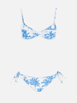Damen Toile de Jouy U-Ausschnitt-Bralette-Bikini May Yali