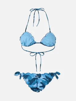 Damen Triangel-Bikini in Camouflage-Optik Sarius