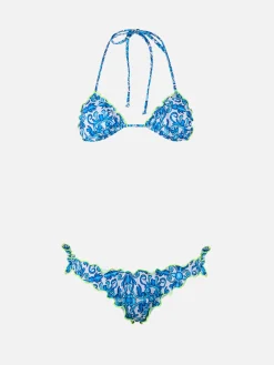 Damen Triangel-Bikini Sarius mit Napoli-Print | SSC NAPOLI SONDEREDITION