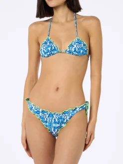 Damen Triangel-Bikini Sarius mit Napoli-Print | SSC NAPOLI SONDEREDITION